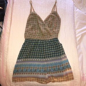 Backless romper with pockets!